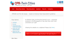 Desktop Screenshot of cpr-twincities.com