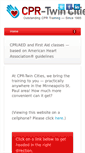 Mobile Screenshot of cpr-twincities.com