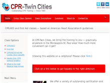 Tablet Screenshot of cpr-twincities.com